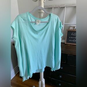 Freeloader Turquoise Women's Short Sleeve Top